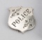 Police Badge, shield, 1 7/8