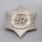 Dallas Police #57 Badge, stylized 6-point star, 3