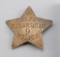 Cape Girardeau, #9, Police Badge, brass, 5-point star, 3 1/4