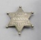 House Detective Badge, 6-point ball star, 2 3/8