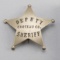 Deputy Sheriff, Choteau Co. Badge, (Montana), 5-point ball star, 1 5/8