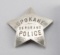 Spokane Sergeant Police Badge, 5-point star, 3 1/8