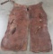 Pair of leather Bat Wing Chaps marked 