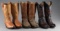 Collection of three pairs of hand made Western Dress Boots, all with 14