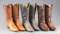 Collection of three pairs of quality Western Dress Boots, with 14