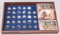 Collection of 37 gold plated, $1.00 coins, of presidents of the past. This total includes two, 4 coi
