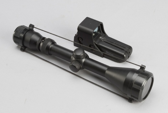 This  consists of the following two items: (1) Rifle Scope, 3x-9x.50.  (2)  L 3 EoTech Rail Scope fo