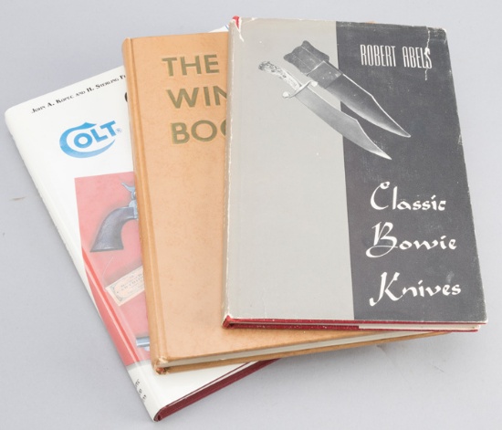 Group of three very desirable Reference Books to include: (1) "Classic Bowie Knives", by Robert Abel