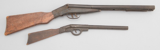 Pair of antique Cork Guns.  (1)  Marked "All Metal Products Co., Wyandotte, Mich. U.S.A., Pat. April