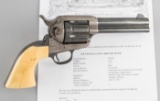 Scarce Long Flute Colt, SAA Revolver, .45 caliber, SN 330994.  Accompanied by a Colt Archive Letter
