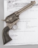 Historic Colt, SAA Revolver, with factory letter that states - SN 240531, .38-40 caliber, barrel len
