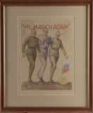 Actual framed Watercolor, dated 1930s, by artist Robert Davis, signed lower left, titled 