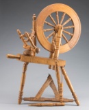 Antique Flax Wheel (Spinning), complete with yarn winder, 19