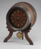 Antique, oak case Advertising Clock, 