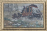 Early Oil on Canvas Painting by L.C. Amberson, dated 1917, signed and dated lower left, untitled, St