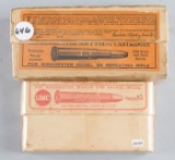Two original, full boxes of Ammunition, totaling 40 rounds to include: (1) One box of Winchester Rep