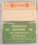 Two original, full boxes of Ammunition to include:  (1) Box of twenty rounds of .30-40 Krag by Remin