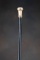 Antique Cane with wooden shaft and ornate engraved gold handle, engraved 