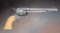 Antique Colt Single Action Army Revolver, .45 caliber, 7 1/2â€ barrel, with checkered ivory grips.
