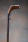 Early Shotgun Cane with percussion under hammer firing mechanism, initials 