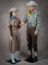 Incredible pair of life size Western Figures of 