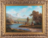 Original Oil on Board by noted artist Heinie Hartwig, signed lower left, titled 