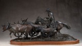 ATTENTION COLLECTORS OF EXTREMELY RARE ART:  An original western sculpture by noted Texas Artist the