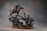 Original Bronze Sculpture by noted Oklahoma Artist, the late Ed Spears (1940-2016), titled 