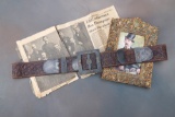 Rare and well documented tooled leather Belt once belonging to Texas Ranger and early Marshal of Aus