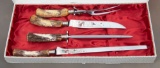 Cased, four piece, vintage Cutlery Set in original fitted box, marked 