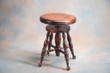 Antique, ball and claw foot Piano Stool, 19 1/2