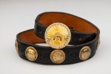 Fantastic Ladies Leather Bohlin Concho Belt with 