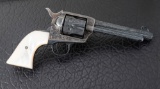 Panel scene engraved Colt SAA Revolver, SN 318290, manufactured 1911, 5 1/2