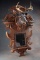 An elaborately carved antique, walnut Victorian hanging Hat Rack, with large Black Forest Style carv