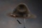 U.S.M.C. Campaign Hat, Marine green felt with black leather chin strap, includes U.S.M.C. insignia o