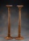 Pair of antique oak Fern / Candle Stands, circa 1900-1910, 44