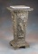 Vintage, embossed brass covered Pedestal with cherubs, 26