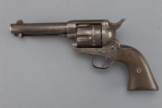 Antique Colt, SAA Revolver, .44-40 caliber with 4 3/4" barrel, manufactured in 1895, SN 161004 match