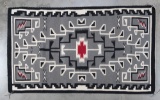 High condition Two Grey Hills Navajo Rug, great colors and tight weaving, measures 62