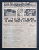 Framed Newspaper 