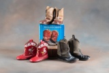 Group of three documented Buckaroo Boots to be found in the Book 