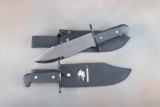 Two large Clip Point Bowie Knives in new condition, marked 