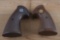 This  consists of two pairs of checkered wooden Grips for a 1st & 2nd Model Python Revolver.  Both p