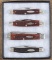 Collection of four new Case Pocket Knives, all are two blades, all are approximately 4