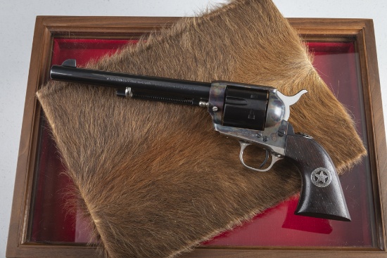Fine Cased Colt, Texas Ranger SAA Revolver, .45 caliber, SN 215TR, pristine factory finish and condi