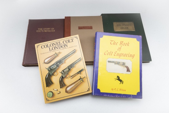 From The Reference Library Collection of LEO BRADSHAW, five Books titled: (1) "THE STORY OF COLT'S R