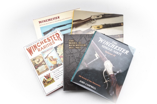 From The Reference Library Collection of LEO BRADSHAW, five Books titled: (1)  "WINCHESTER COMMEMORA