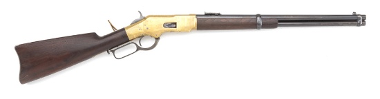 Outstanding Antique Winchester 1866 Saddle Ring Carbine, .44 RIM FIRE caliber, SN 168986, is a 4th M