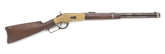Unusually marked antique Winchester, 1866 Saddle Ring Carbine in .44 CENTER FIRE caliber.  SN 157788