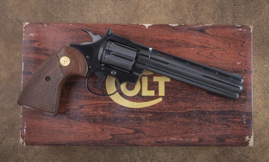 Desirable Colt Diamond Back, Double Action Revolver, .22 LR caliber, SN R55549, 6" barrel, blue fini